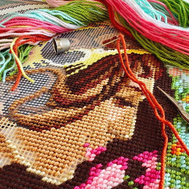 Pillow for embroidery half-cross Charіvnytsya V-501 Primrose