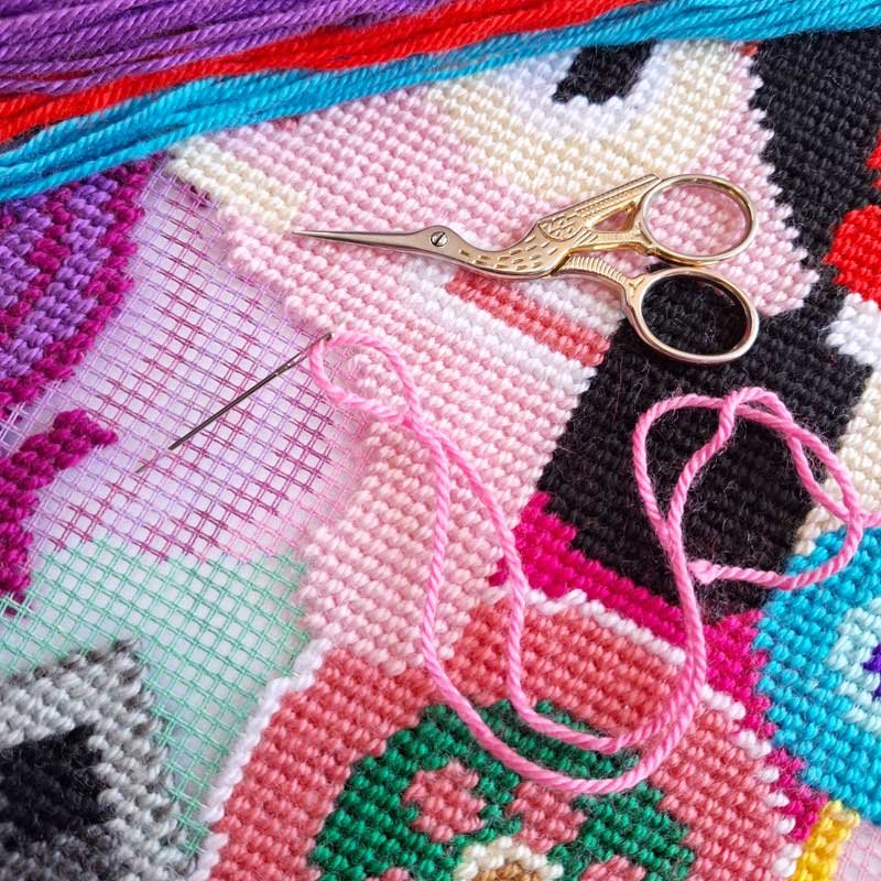 Pillow for embroidery half-cross Charіvnytsya V-515 Radiant Women in Abstract