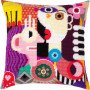 Pillow for embroidery half-cross Charіvnytsya V-515 Radiant Women in Abstract