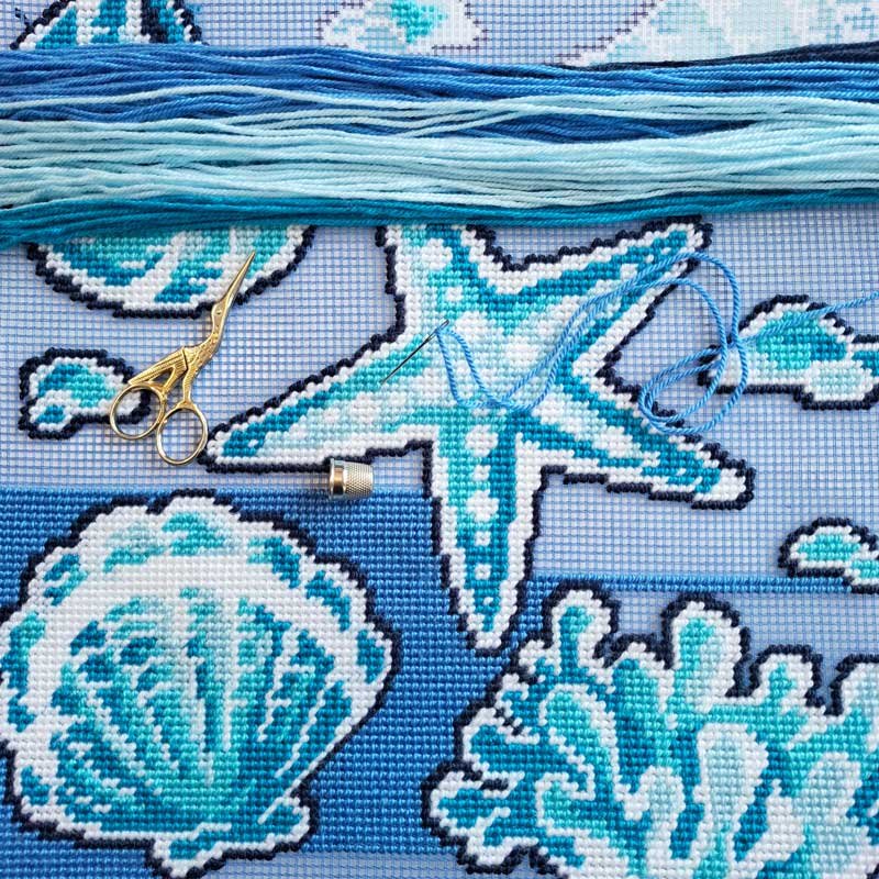 Pillow for embroidery half-cross Charіvnytsya V-525 Treasures of the Sea