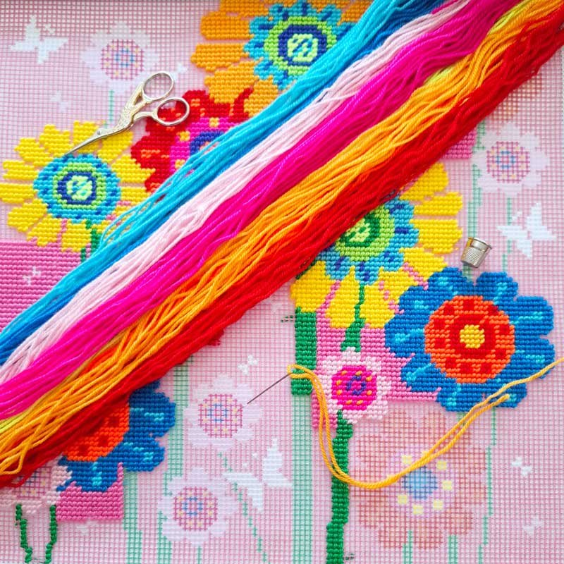 Pillow for embroidery half-cross Charіvnytsya V-526 Magical garden