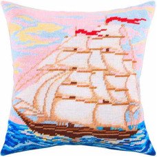 Pillow for embroidery half-cross Charіvnytsya V-57 Sailing ship