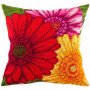 Pillow for embroidery half-cross Charіvnytsya V-64 Gerbera