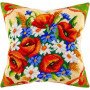 Pillow for embroidery half-cross Charіvnytsya V-71 Field bouquet