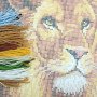 Pillow for embroidery half-cross Charіvnytsya V-78 A lion