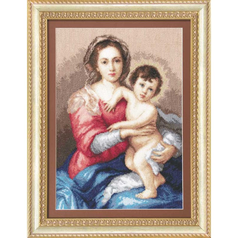 Набір для вишивання хрестиком Чарівна Мить М-116 Мадонна з немовлям