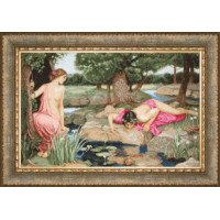 Cross stitch kit Momentos Magicos M-139 On the grounds of D.U. Waterhouse's Echo and Narcissus