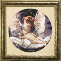 Cross stitch kit Momentos Magicos M-226 Based on the motives of H. Ferrier Guardian Angel