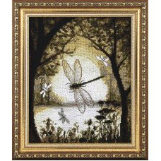 Cross stitch kit Momentos Magicos M-298 Happiness on bronze wings