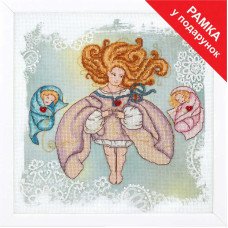 Cross stitch kit Momentos Magicos M-335 Based on the motives of Ksenia Fedorova Series Naughty angel Mother's happiness