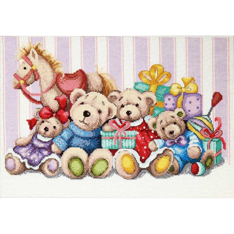 Cross stitch kit Momentos Magicos M-387 Stuffed animals