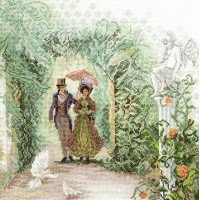Cross stitch kit Momentos Magicos M-498 Meeting in the park