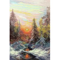 Набір для вишивання хрестиком Чарівна Мить М-568 Поцілунок зимового сонця