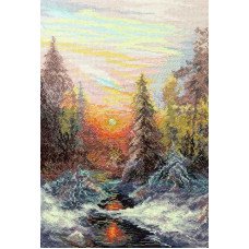 Cross stitch kit Momentos Magicos M-568 Kiss of the winter sun