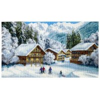Набір для вишивання хрестиком Чарівна Мить М-579 Канікули в Альпах
