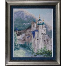 Cross stitch kit Momentos Magicos M-58 Holy Dormition Svyatogorsk Lavra in the spring