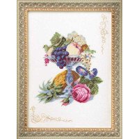 Cross stitch kit Momentos Magicos M-97 Sweets in a crystal vase