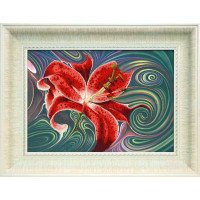 Partial embroidery kit Momentos Magicos PK-093 The lily is red