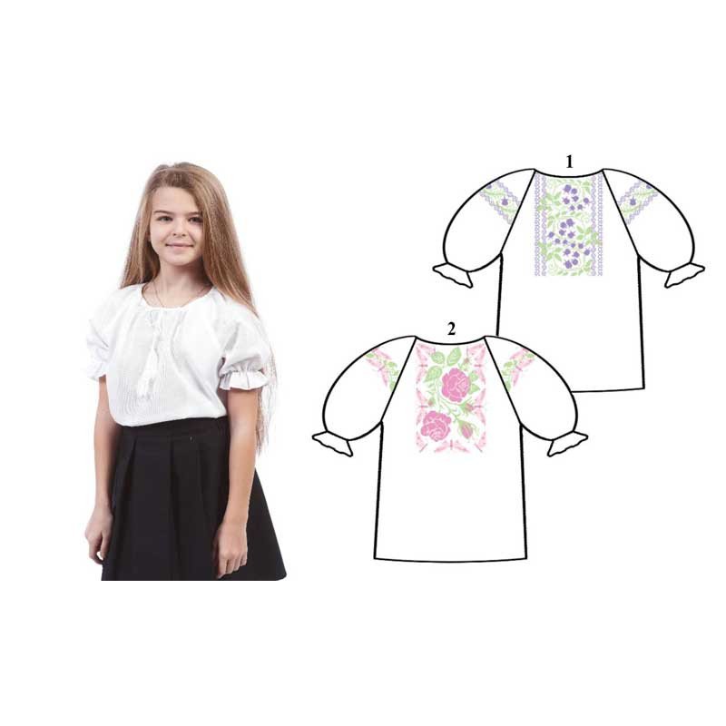 Shirt for girls for embroidery threads Charivna Myt 159-12-09