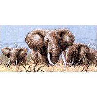 Набор для вышивки крестом Classic Design 4365 Африканские слоны