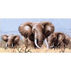 Набір для вишивання хрестиком Classic Design 4365 Африканські слони