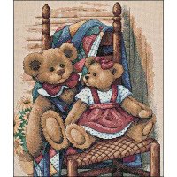 Cross Stitch Kits Classic Design 4366 Bears on the chair