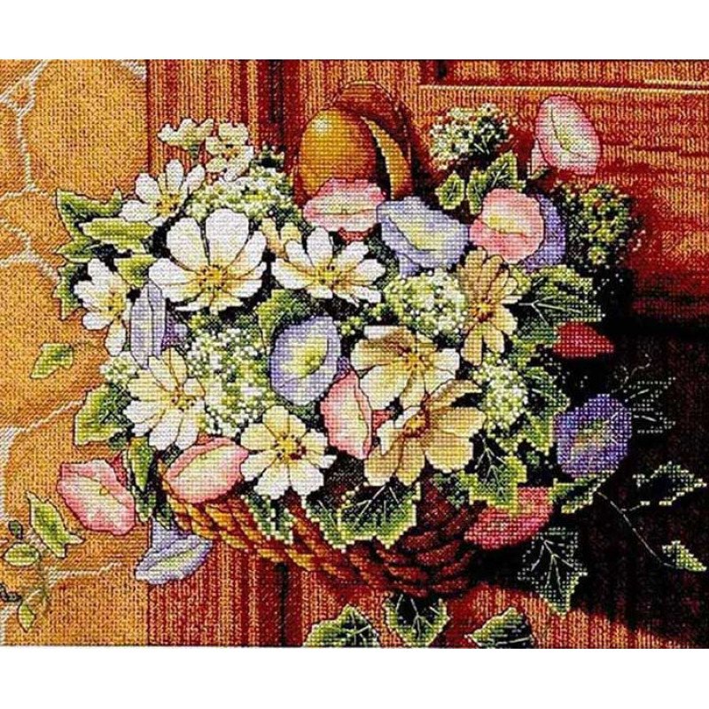 Cross Stitch Kits Classic Design 4371 Flowers in the basket