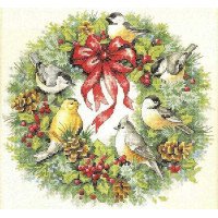 Cross Stitch Kits Classic Design 4385 Winter Wreath