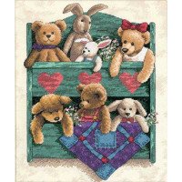Cross Stitch Kits Classic Design 4393 Shelf with toys