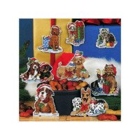 Cross Stitch Kits Classic Design 4465 New Year's dogs