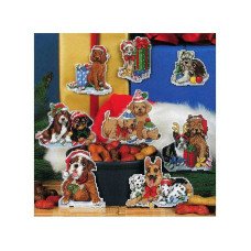 Набір для вишивання хрестиком Classic Design 4465 Новорічні собаки