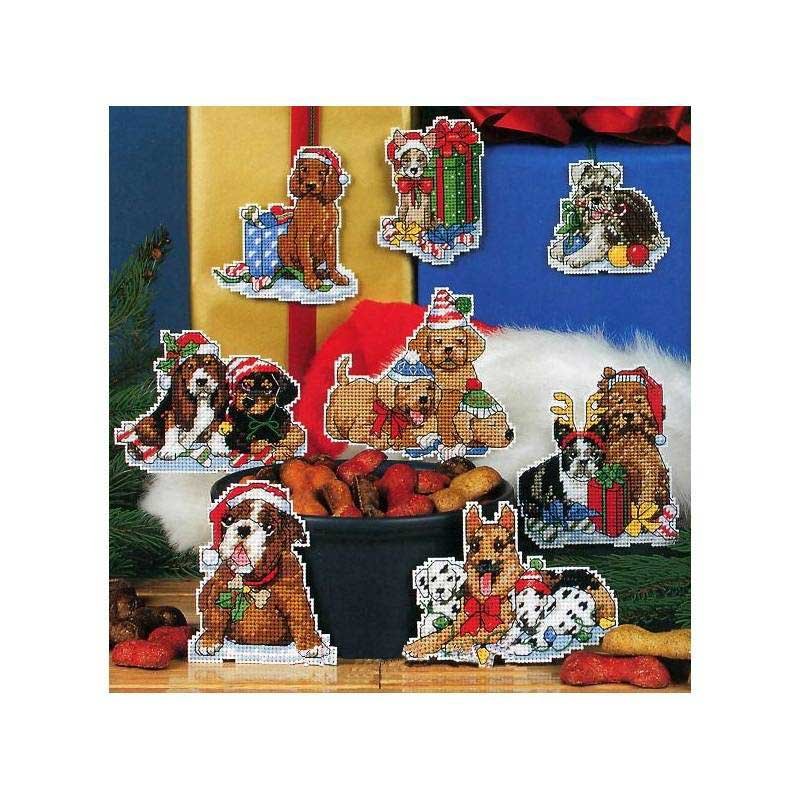 Набір для вишивання хрестиком Classic Design 4465 Новорічні собаки