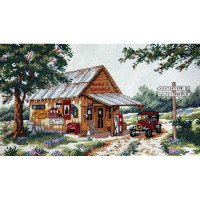 Cross Stitch Kits Classic Design 4491 Workshop by the road