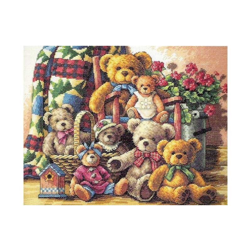 Cross Stitch Kits Classic Design 4521 Teddy bears
