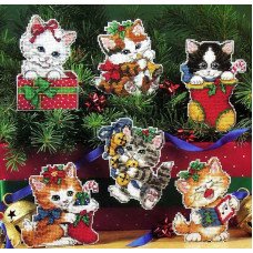 Cross Stitch Kits Classic Design 4550 Christmas kittens