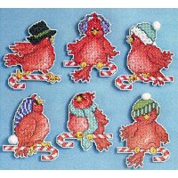 Cross Stitch Kits Classic Design 4577 Little cardinals