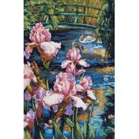 Cross Stitch Kits Classic Design 4591 Irises by the water