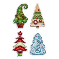 Cross Stitch Kits Classic Design 8319 Small Christmas trees