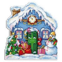 Cross Stitch Kits Classic Design 8321 New Year's house