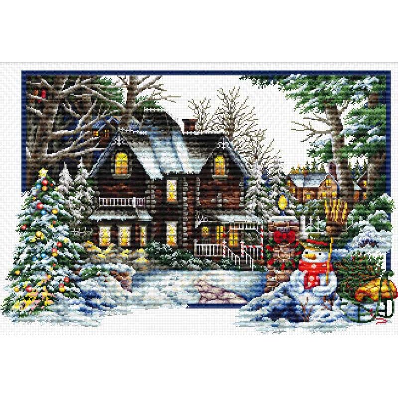 Cross Stitch Kits Classic Design 8330 Winter house