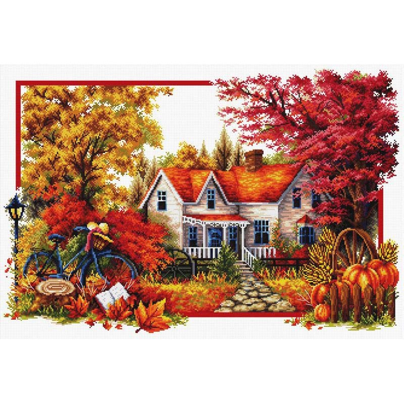 Cross Stitch Kits Classic Design 8333 Autumn house