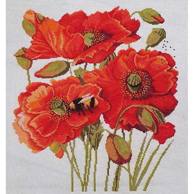 Cross Stitch Kits Classic Design 8340 Poppies and Jill