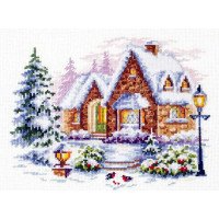 Cross Stitch Kits Classic Design 8354 Winter house