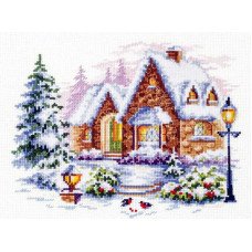 Cross Stitch Kits Classic Design 8354 Winter house