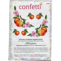 Flizelin water-soluble sew Confetti K-238 Apples