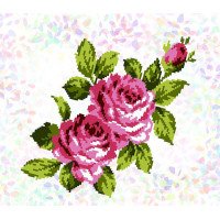 Flizelin water-soluble sew Confetti K-296 Bouquet of roses
