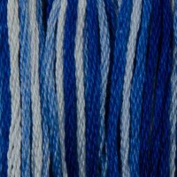 Cotton thread for embroidery DMC 121 Variegated Delft Blue