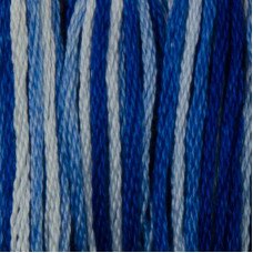Нитки для вышивания хлопковые DMC 121 Пестрый делфтй синий
