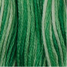 Нитки для вышивания хлопковые DMC 125 Пестрый зеленый морская пена
