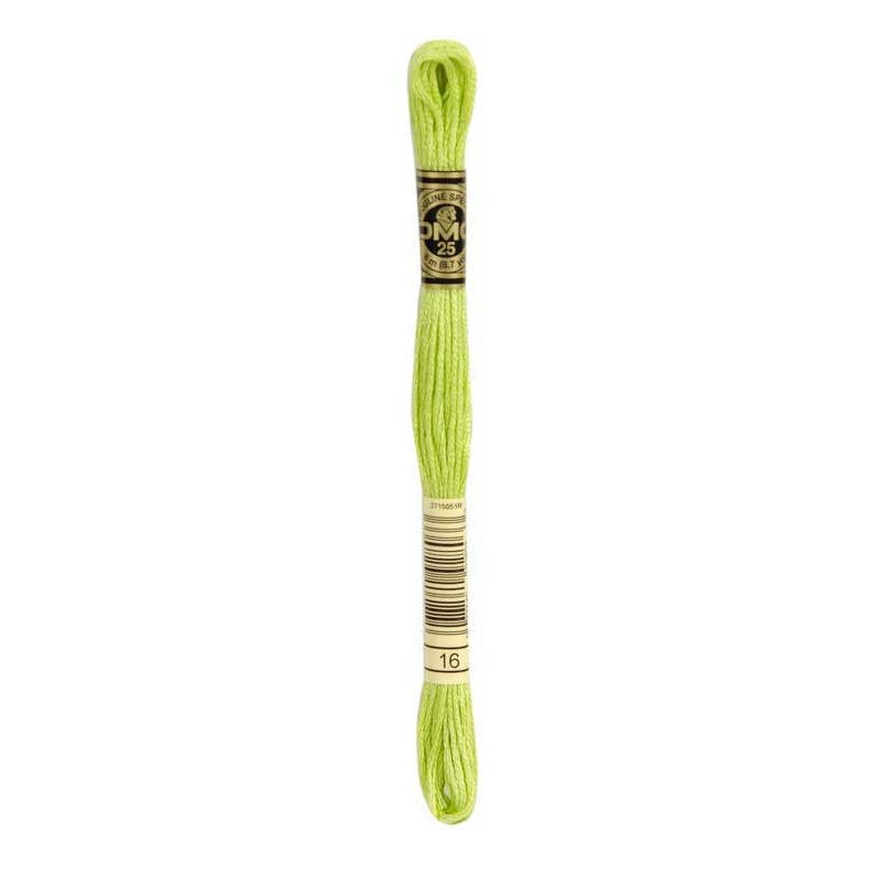 Cotton thread for embroidery DMC 16 Chartreuse Light